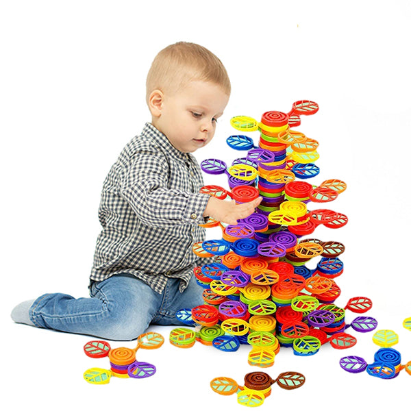 Children's jenga building block toy