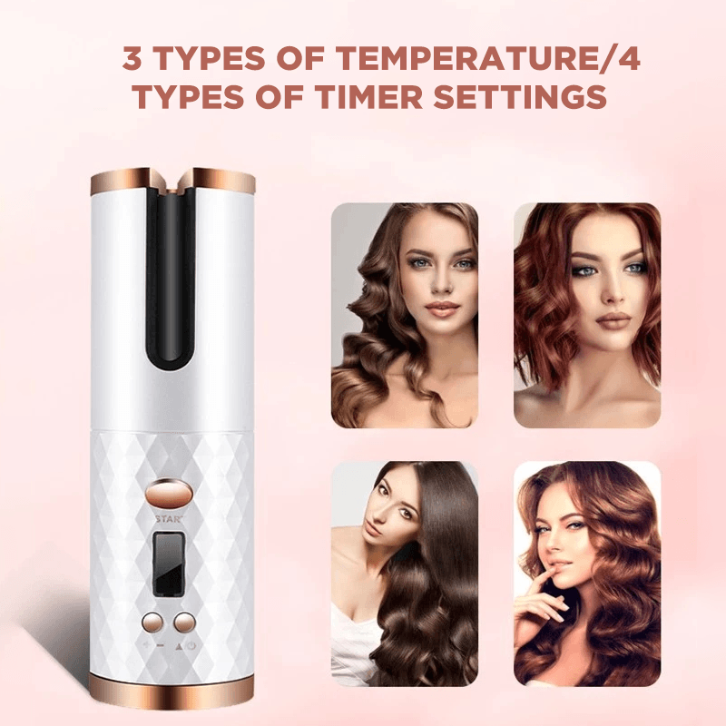 Auto Rotating Ceramic Hair Curler