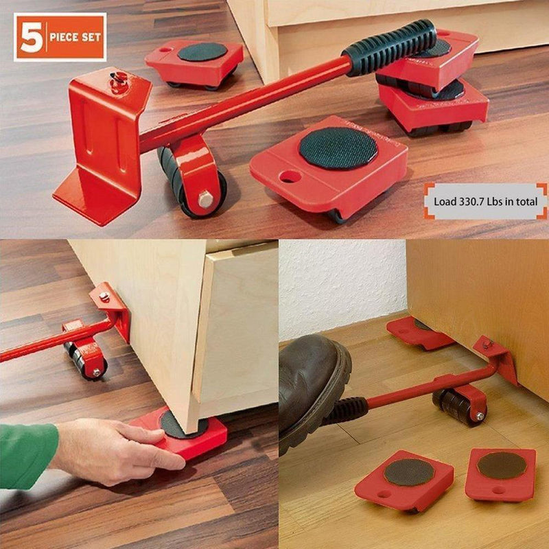 Labor-Saving Furniture Mover Set Tool 5-Piece Set