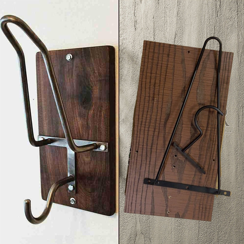 Wooden Motorcycle Helmet Wall Mount