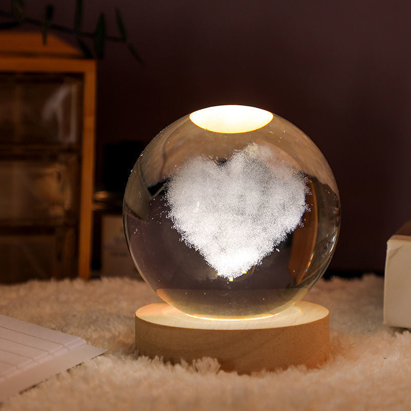 Glowing Crystal Ball Night Light