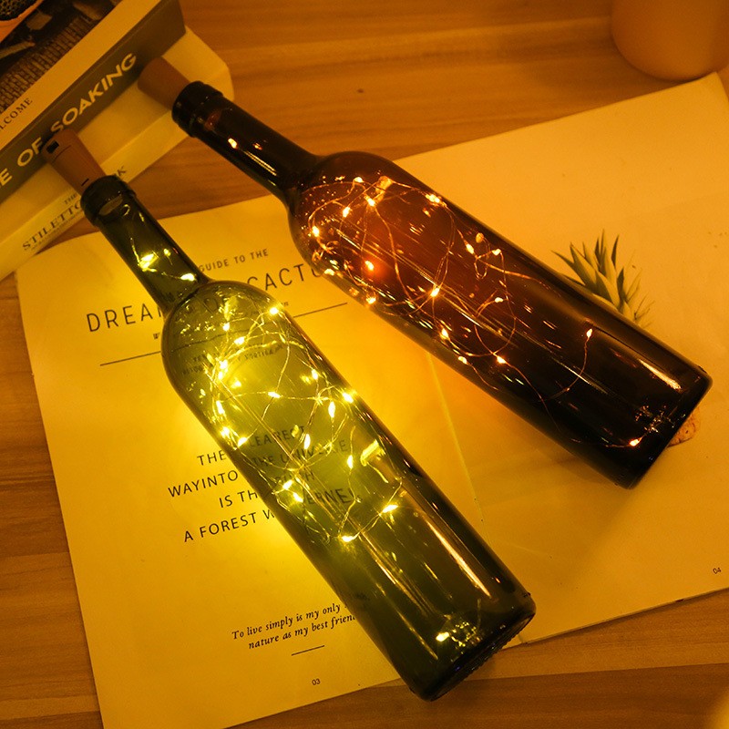 LED bottle light cork night light DIY deco gift