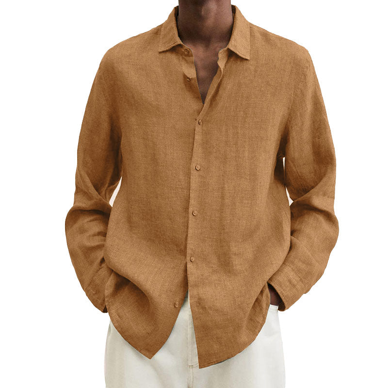 Men's Linen Regular-Fit Shirt