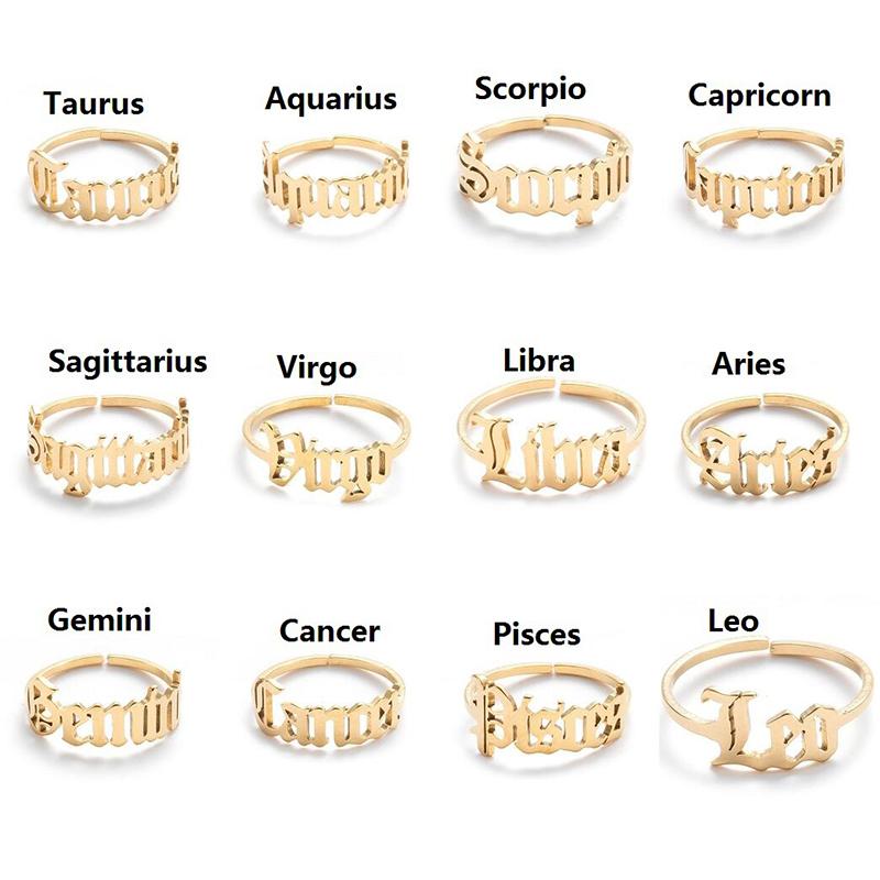 Twelve Constellations Ring