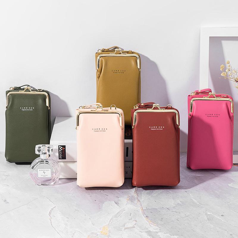 2022 New Fashion Women Phone Bag Solid Crossbody Bag