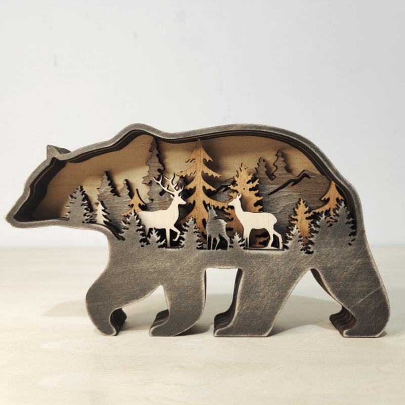 Creative Forest Animal Carving Handcraft Gift