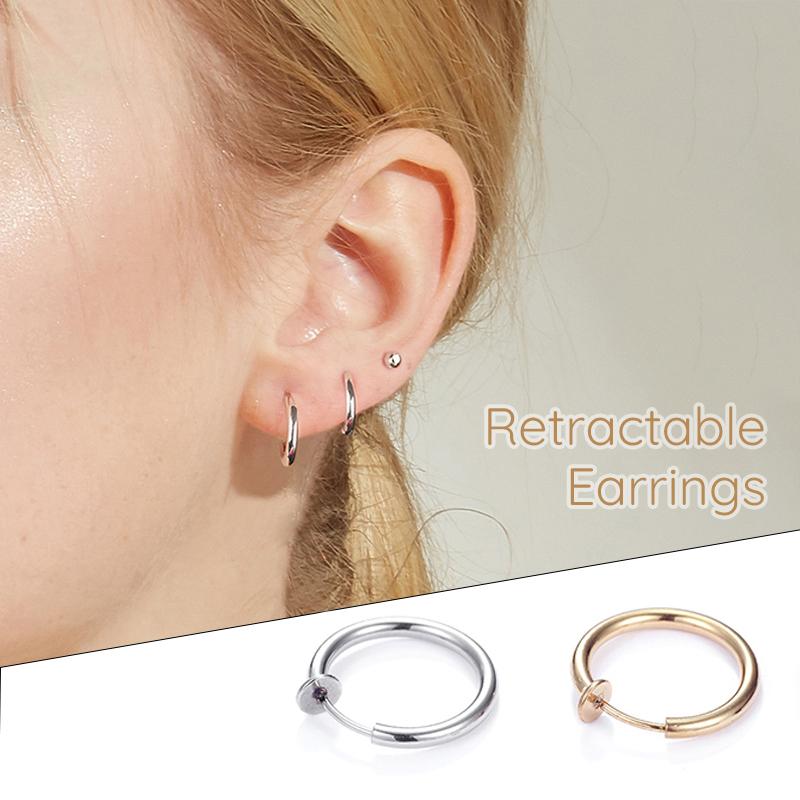 Retractable Earrings-No need piercing