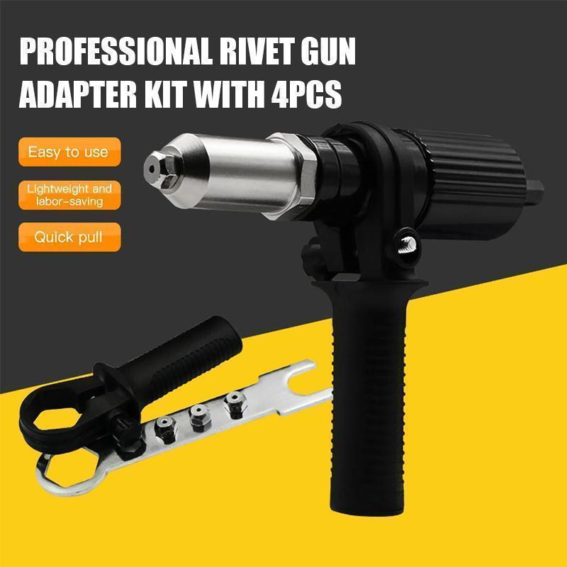 【🔥50% OFF🔥】Professional Rivet Adapter Kit With 4Pcs Different Nozzle Bolts