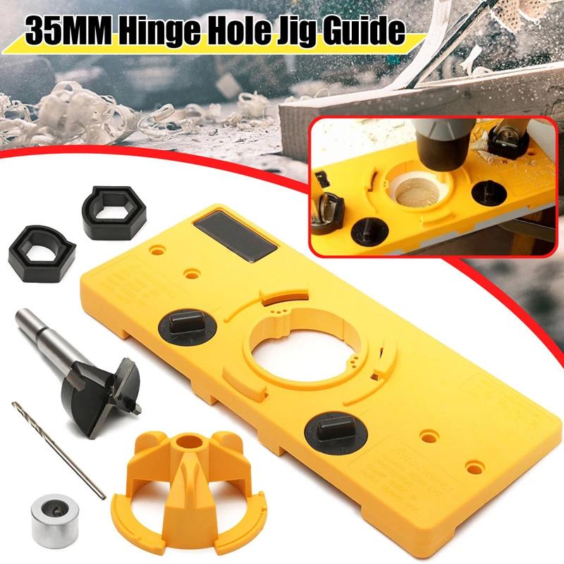 Woodworking 35mm Hinge Hole Jig Guide