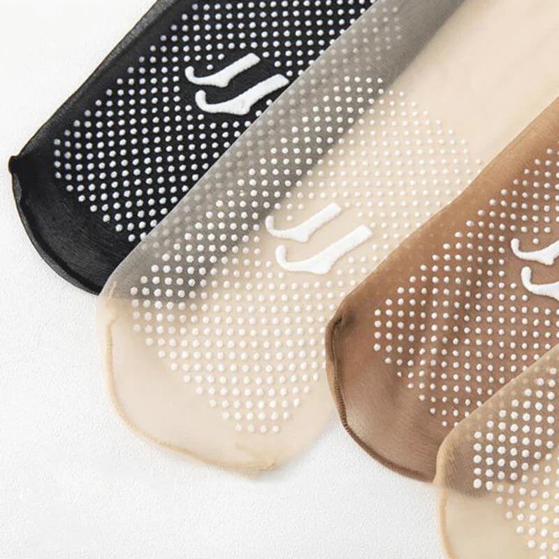 Invisible, Slip-resistant Crystal Silk Socks