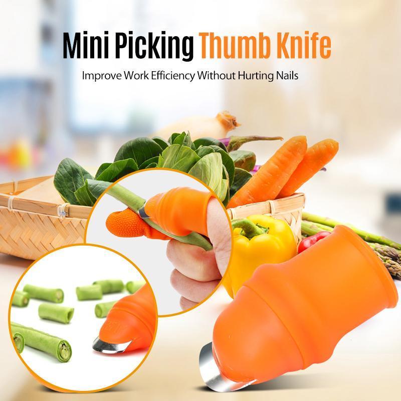 Gardening Thumb Knife Finger Gloves