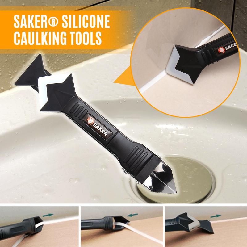 3 in 1 Silicone Caulking Tools, Glass Glue Angle Scraper