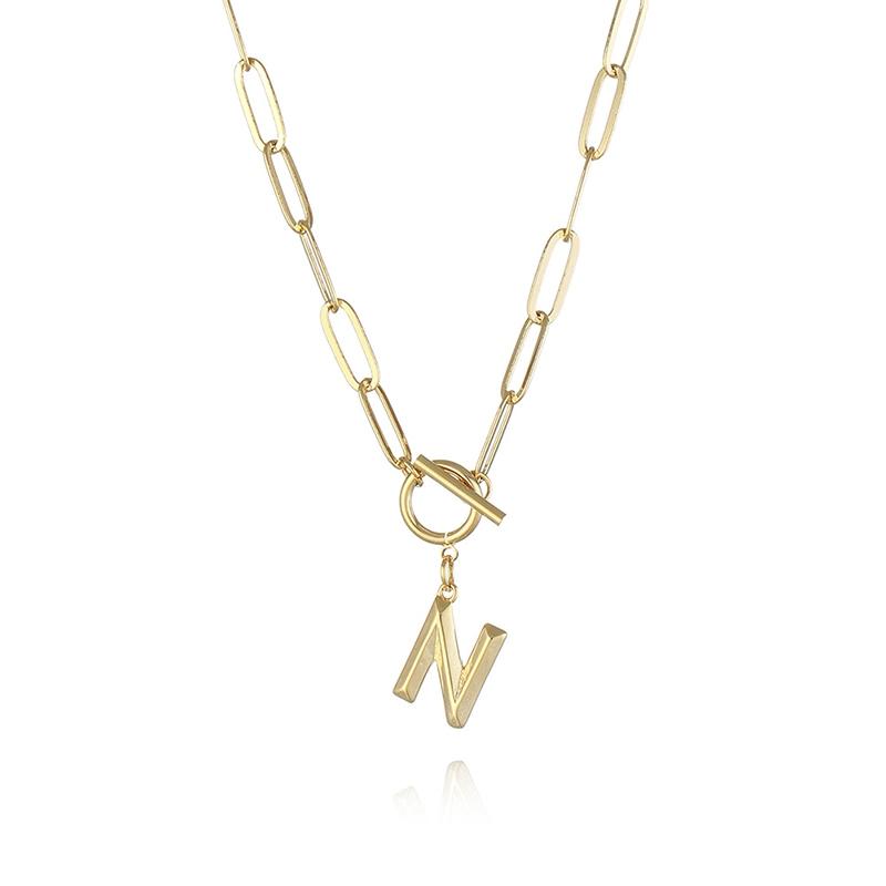 Letter Pendant Necklace