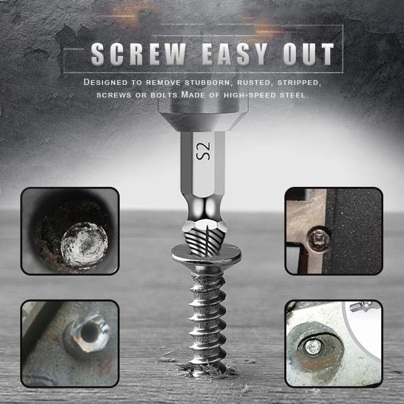 Broken screw extractor (6pcs)