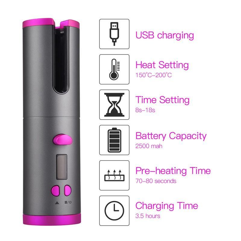 Auto Rotating Ceramic Hair Curler