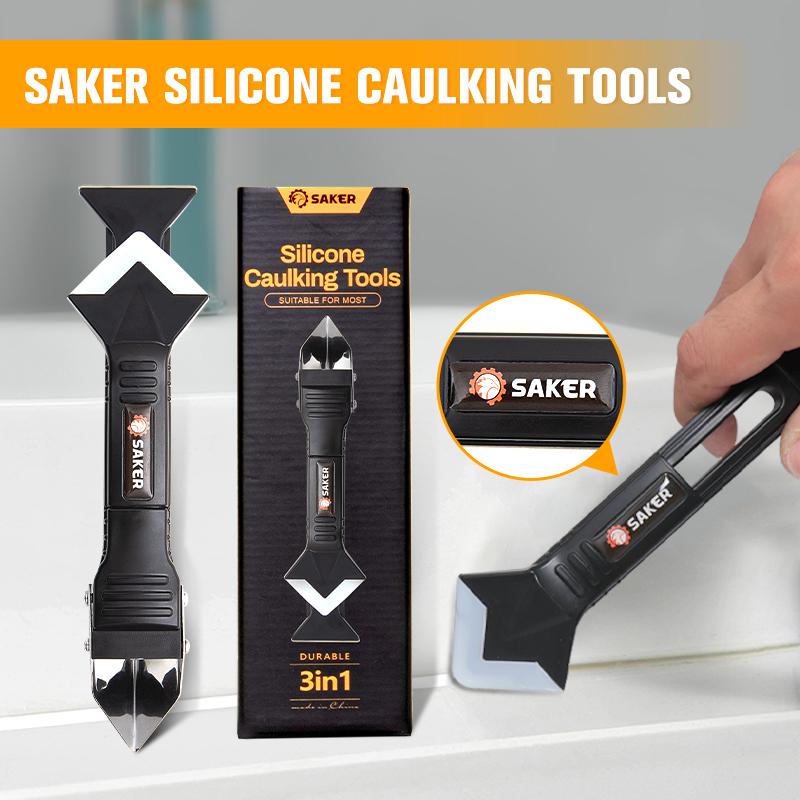 3 in 1 Silicone Caulking Tools, Glass Glue Angle Scraper