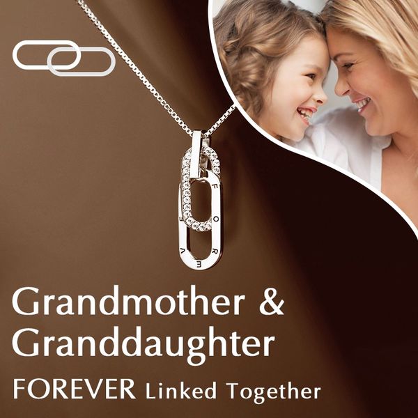 Special Bond Rectangle Interlocking Necklace Forever Linked Together