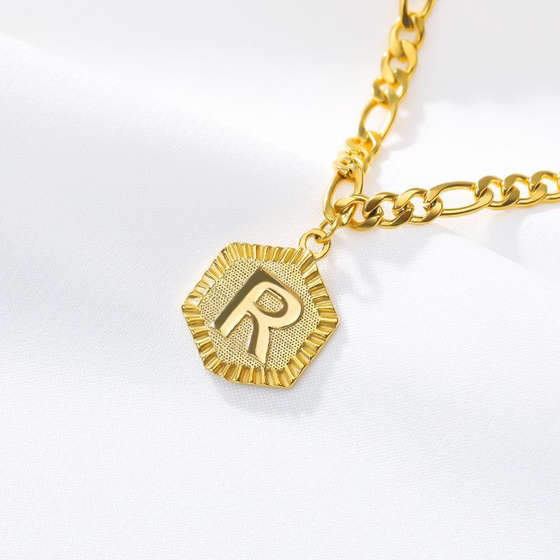 26 Capital Letters Gold Initial Anklet