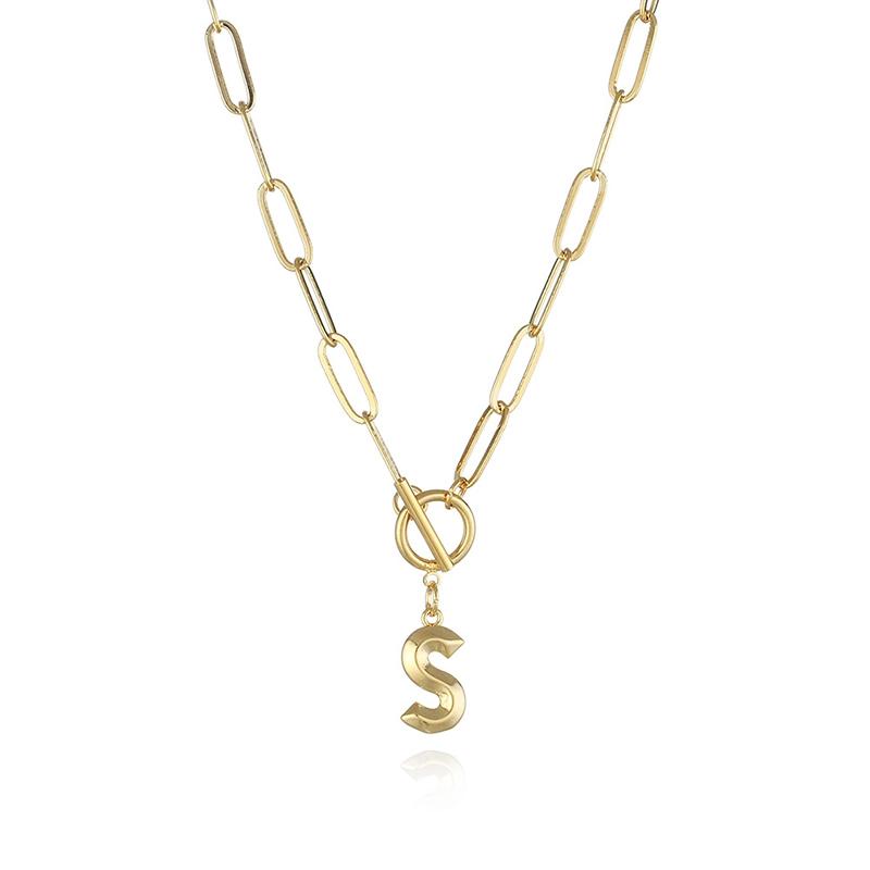 Letter Pendant Necklace