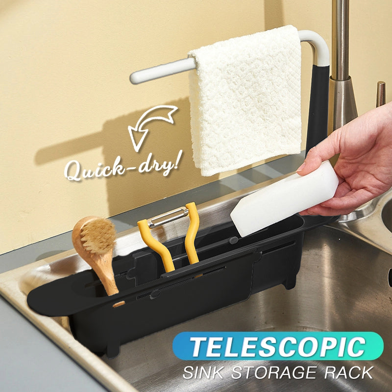 Updated Multifunctional Telescopic Sink Storage Rack