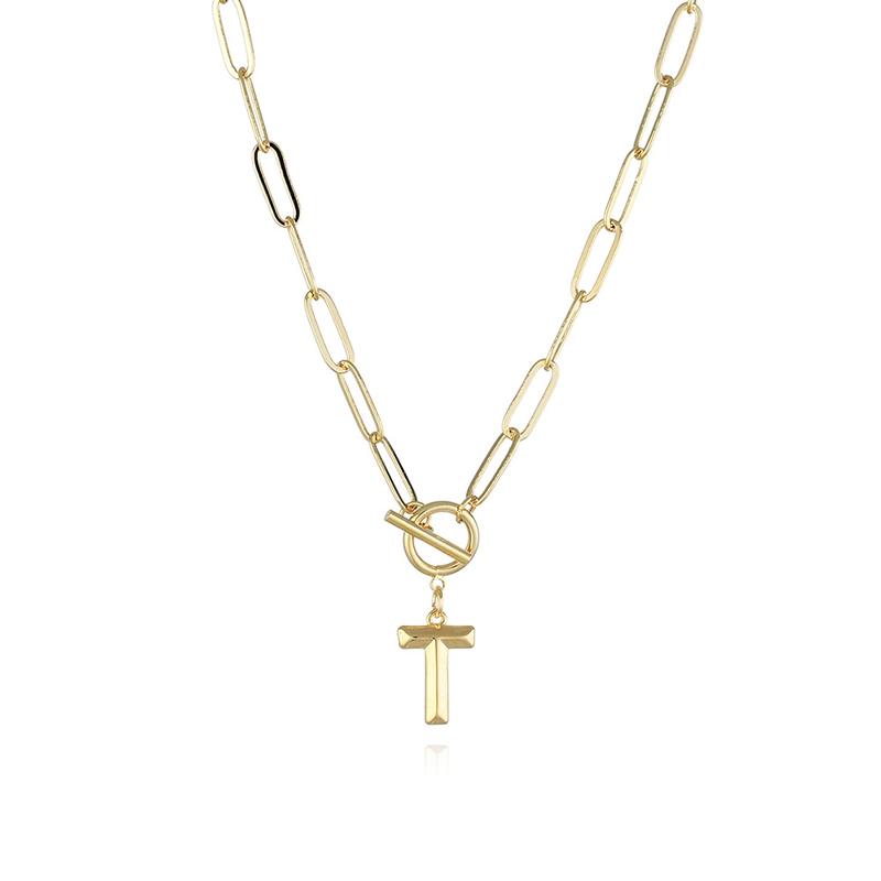 Letter Pendant Necklace
