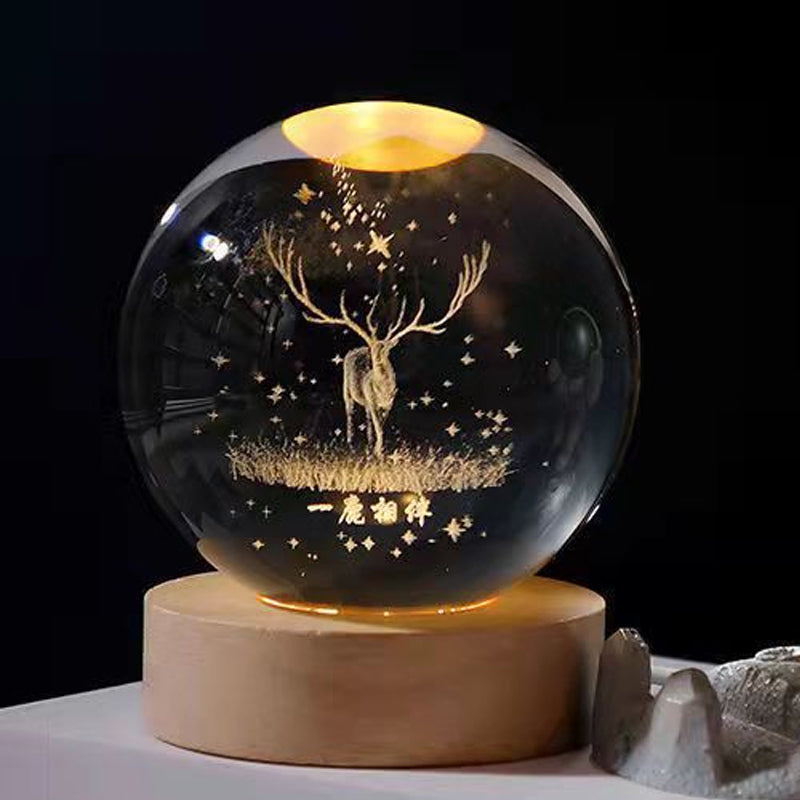 Glowing Crystal Ball Night Light