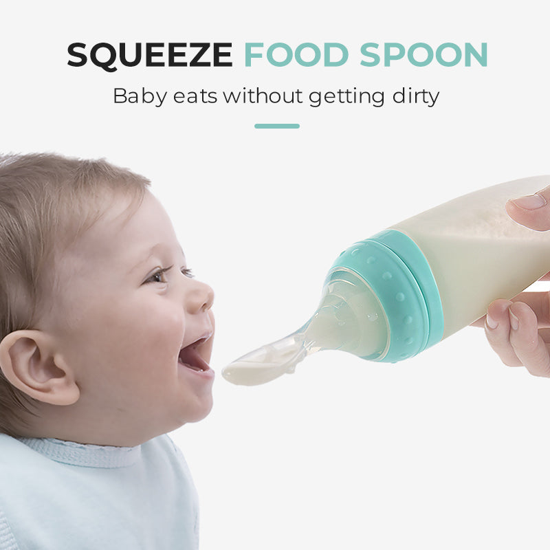 Suction Cup Food Supplement Silicone Soft Spoon