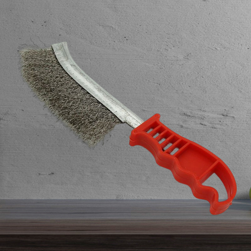 Steel Wire Derusting Brush with Knife Shaped
