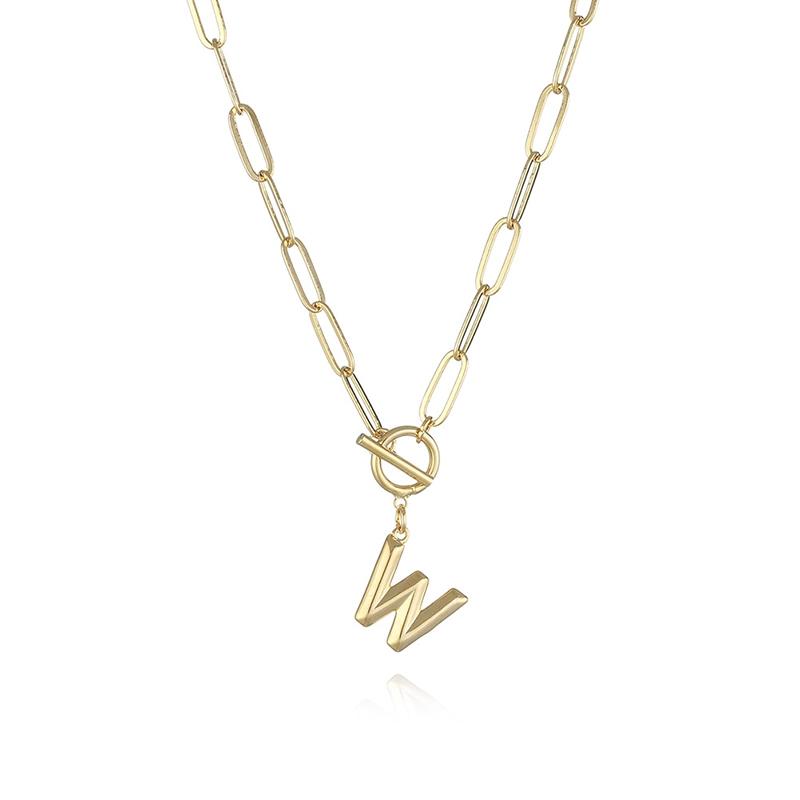 Letter Pendant Necklace