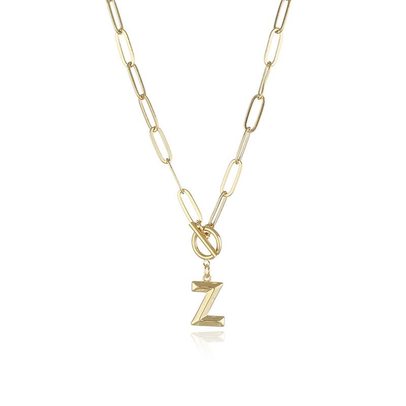 Letter Pendant Necklace