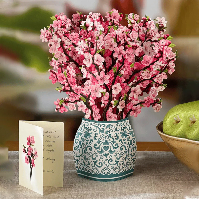 3D Paper Bouquet Card, Pop Up Flower Greeting Cards - 💐Warm Gift