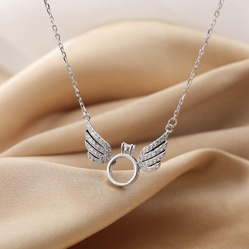 Sterling Silver Angel Wing Necklace