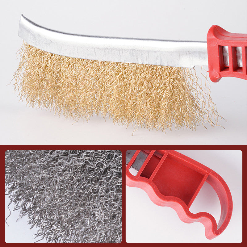 Steel Wire Derusting Brush with Knife Shaped