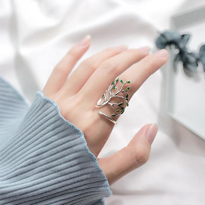 Adjustable Tree Leaf Branch Ring