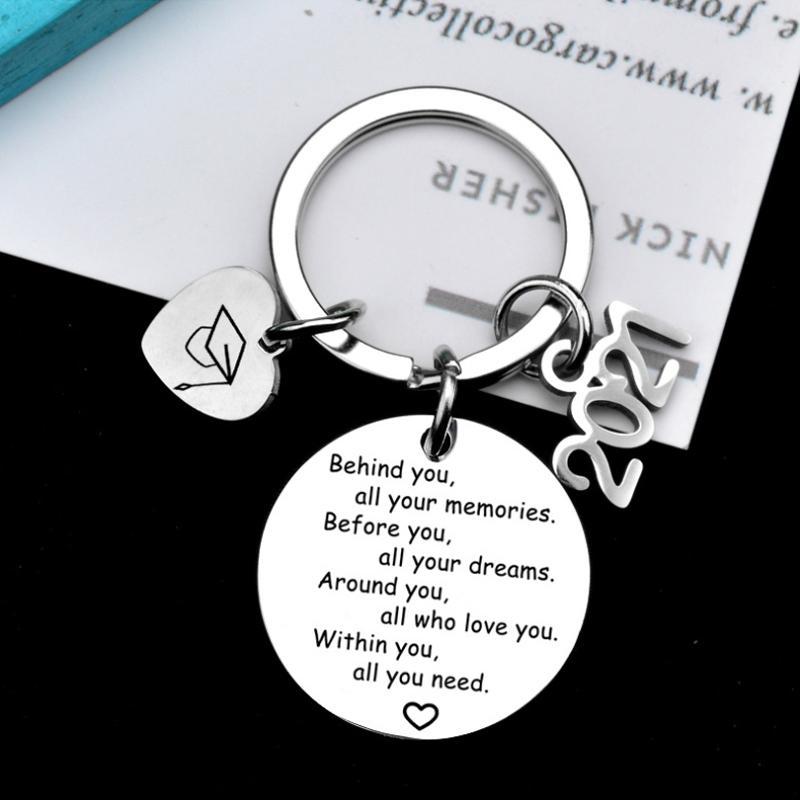 2021 Keychain with bachelor hat pendant Graduation Gifts