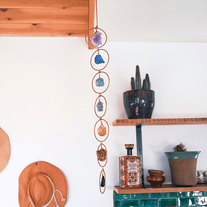 🥳Raw Crystal 7 Chakra Gemstone Wall Decor🎁