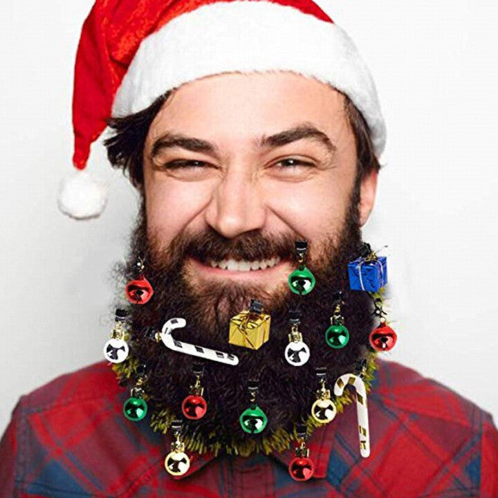 Glowing Beard Christmas Decoration Bells