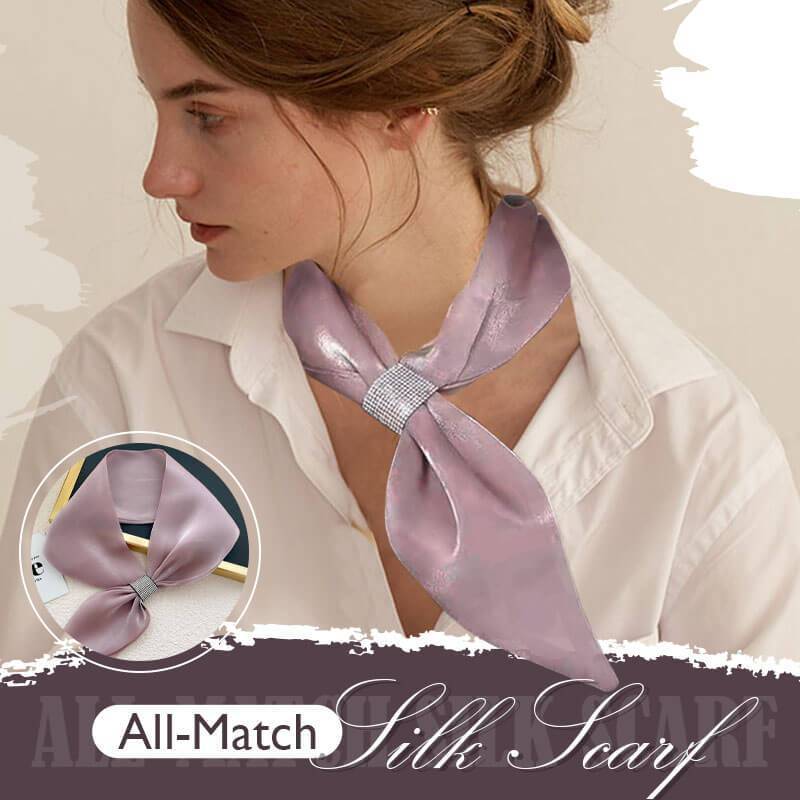 All-Match Solid Silk Scarf