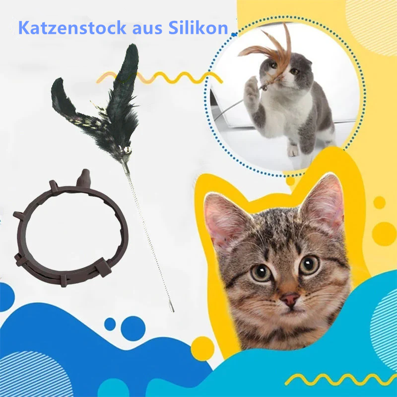 Silicone cat stick