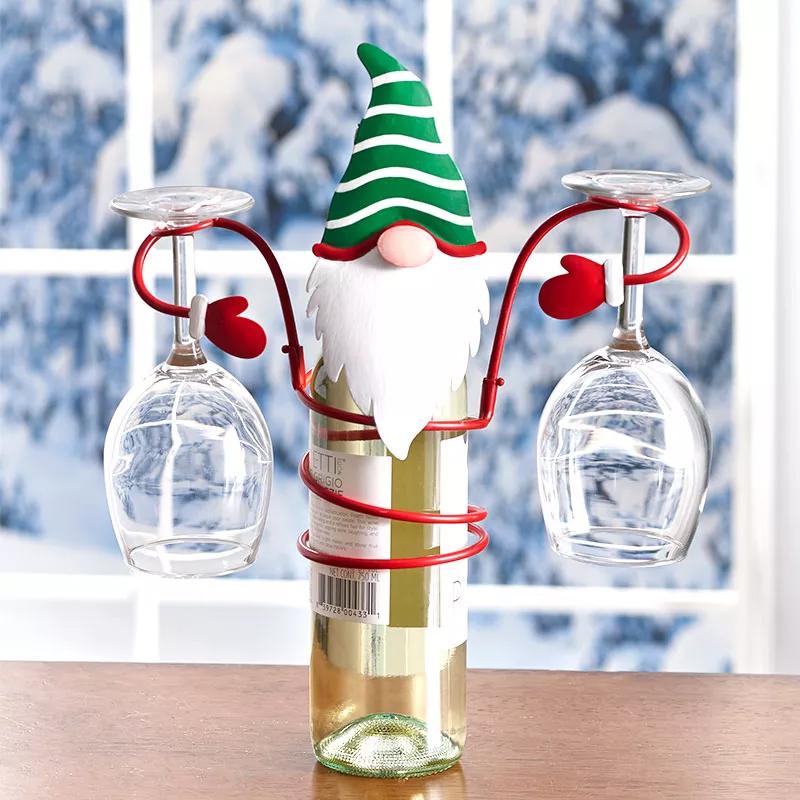 🎁Christmas Gift Wine Bottle Glass Holders