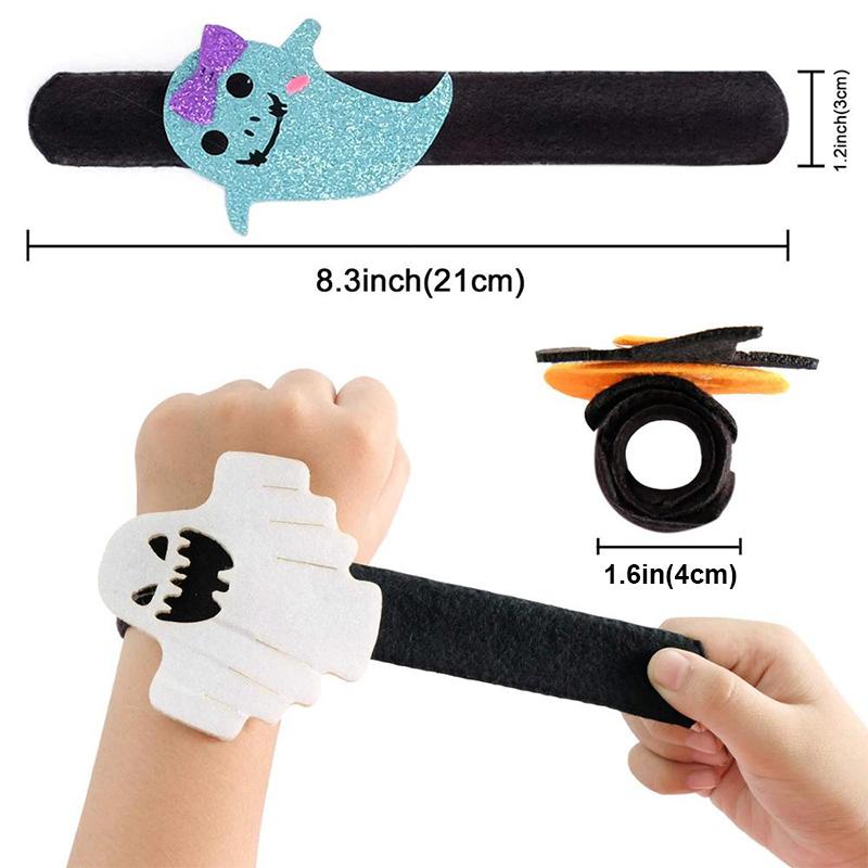 Halloween Bracelet Slap Bracelet Childhood Fashion Memory Bracelet, 12 PCs