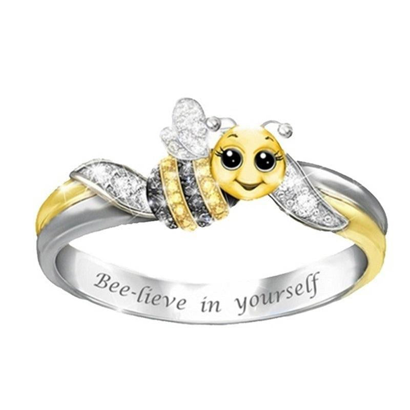 Cute Animal Rings Internal Lettering