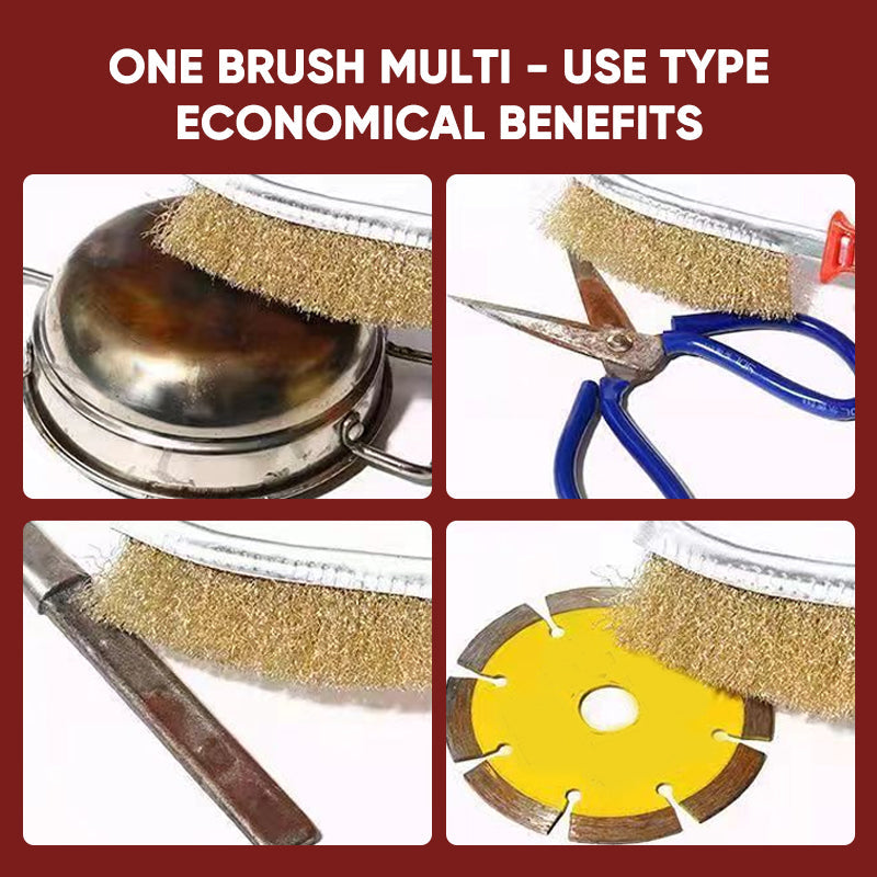 Steel Wire Derusting Brush with Knife Shaped