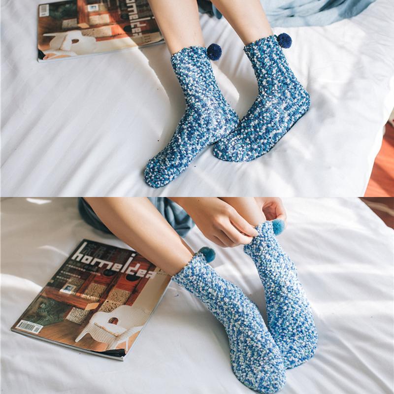 ❄Cute Winter Cupcake fluffy comfy Slippers Socks