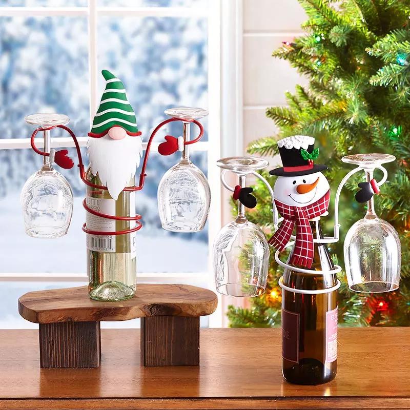🎁Christmas Gift Wine Bottle Glass Holders