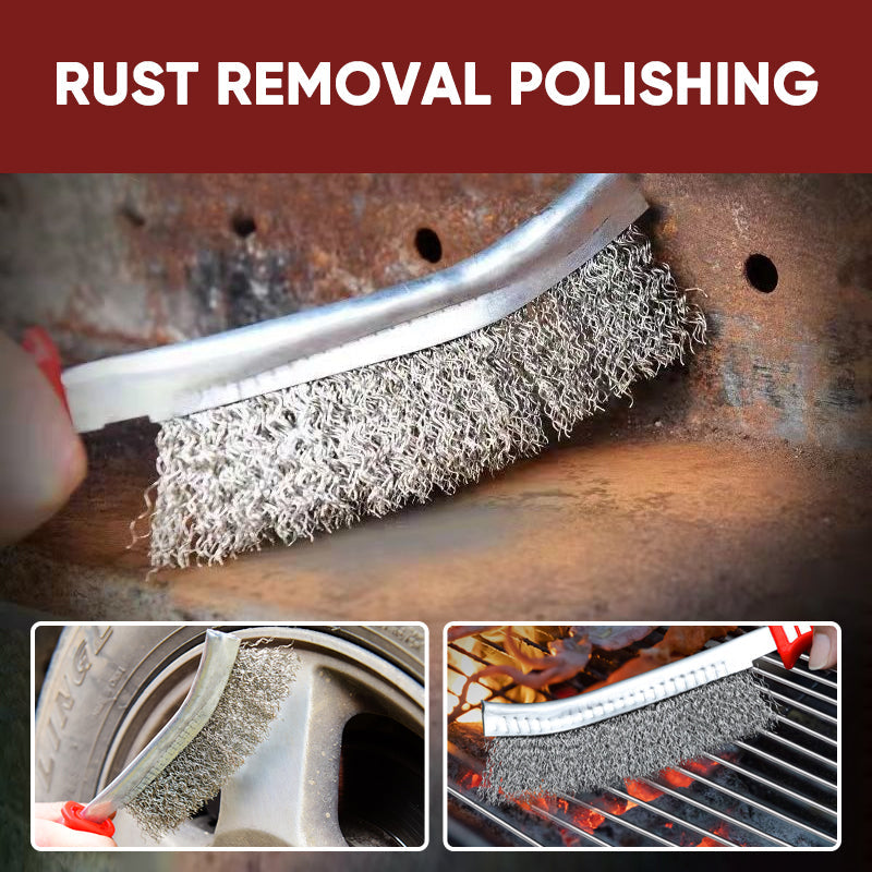 Steel Wire Derusting Brush with Knife Shaped