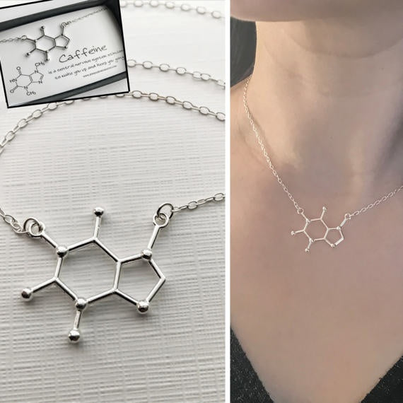 Chemical Molecule Pendant Necklace