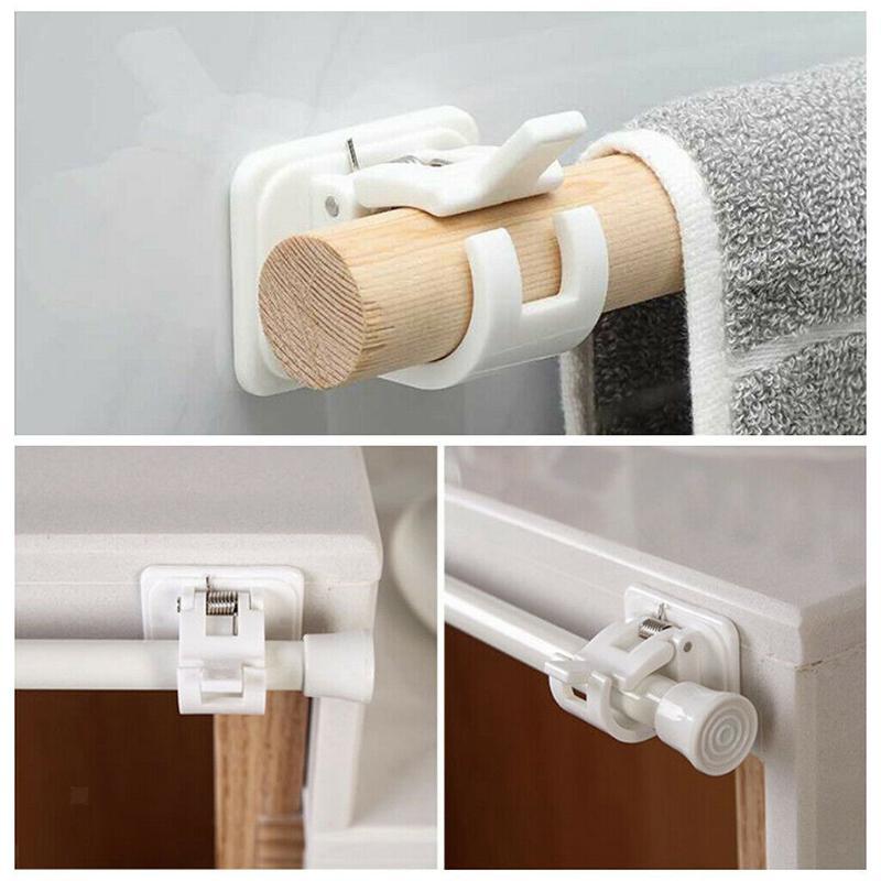 Pre-Sale Nail-free Adjustable Rod Bracket Holders (2pcs)
