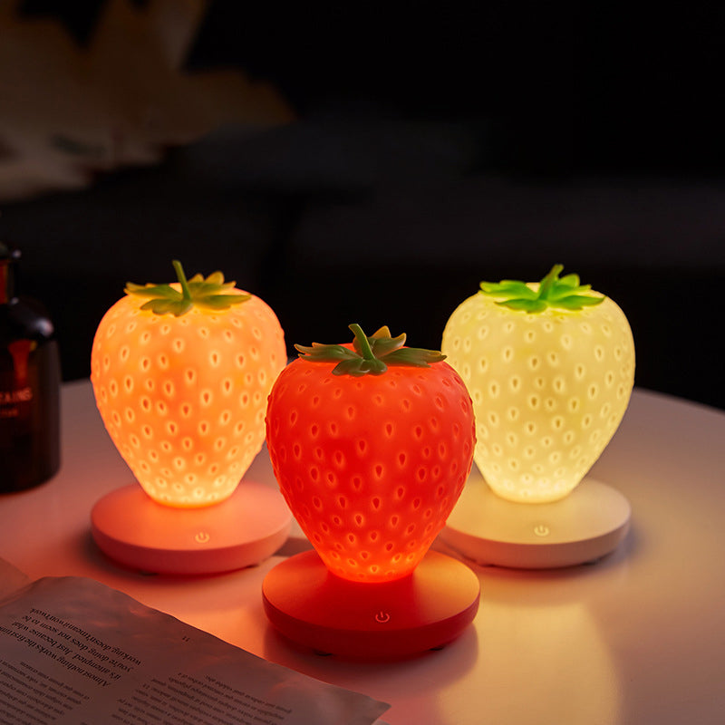 Strawberry Night Light Soft Silicone Table Lamp