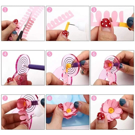 Easy Quilling Winder Board With Needles